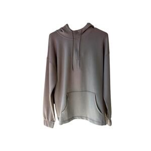 NWT Ideology Women's 1/4 Zip Pullover Hoodie Organic Sand M